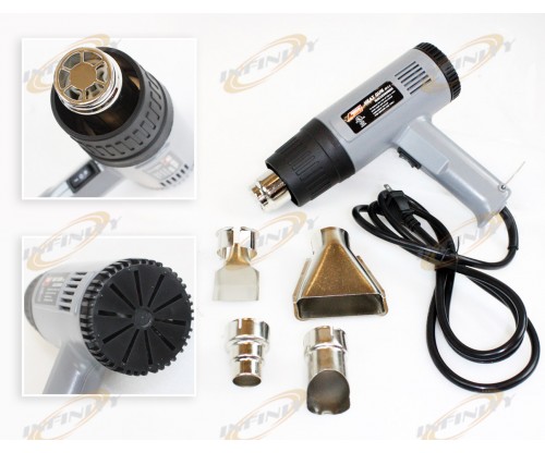 1500 Watt Dual Temperature Heat Gun w/ Accessories Shrink Wrapping Remove Paint